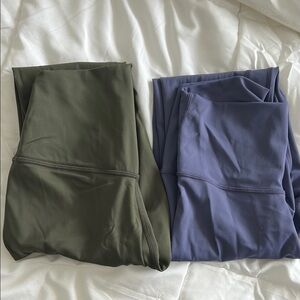 Olive and Lavender Leggings Set